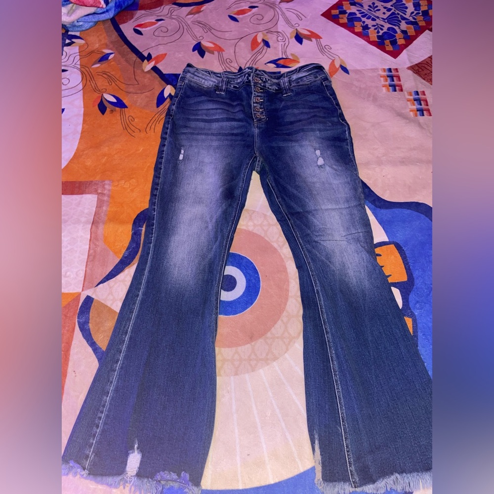 KanCan Dark Blue Flare Jeans